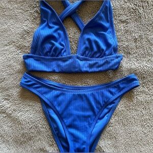 Blue bikini